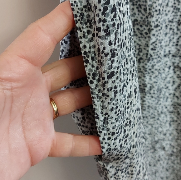 Vince Silk Tunic Dress Black Gray and White Size XS - Picture 2 of 7